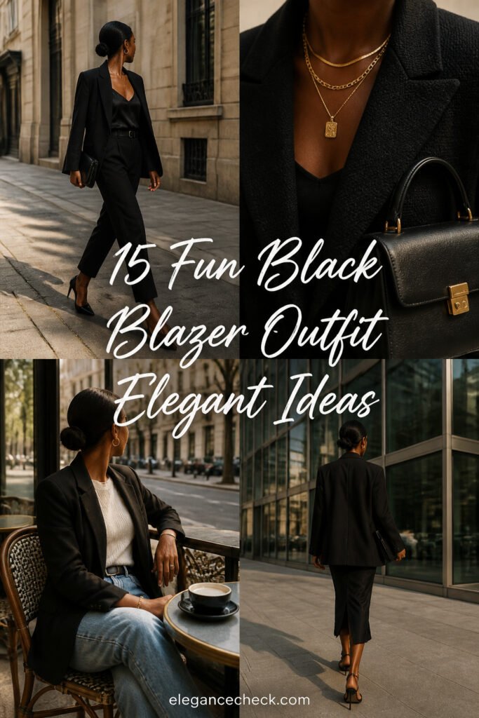 15 Fun Black Blazer Outfit Elegant Ideas for Every Occasion