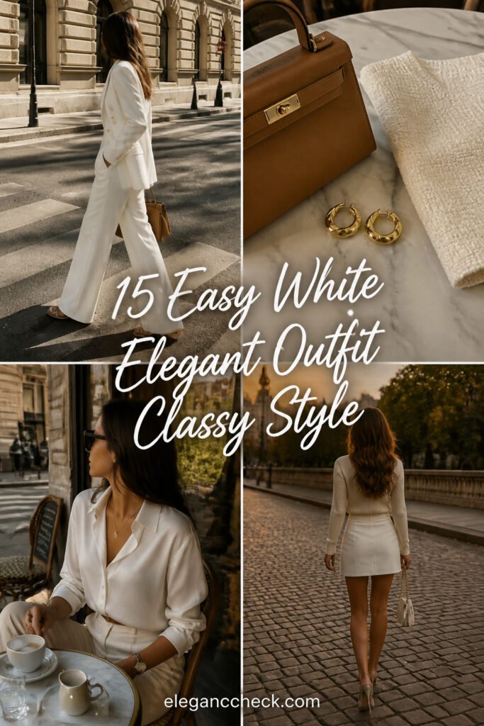 15 Easy White Elegant Outfit Classy Style