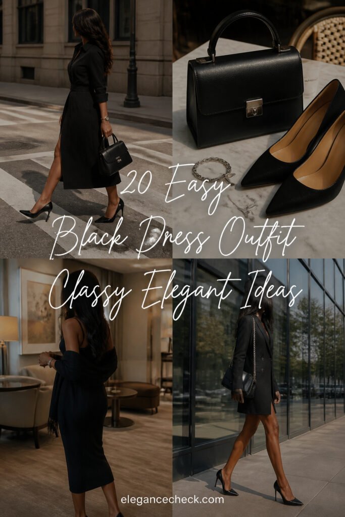 20 Easy Black Dress Outfit Classy Elegant Ideas