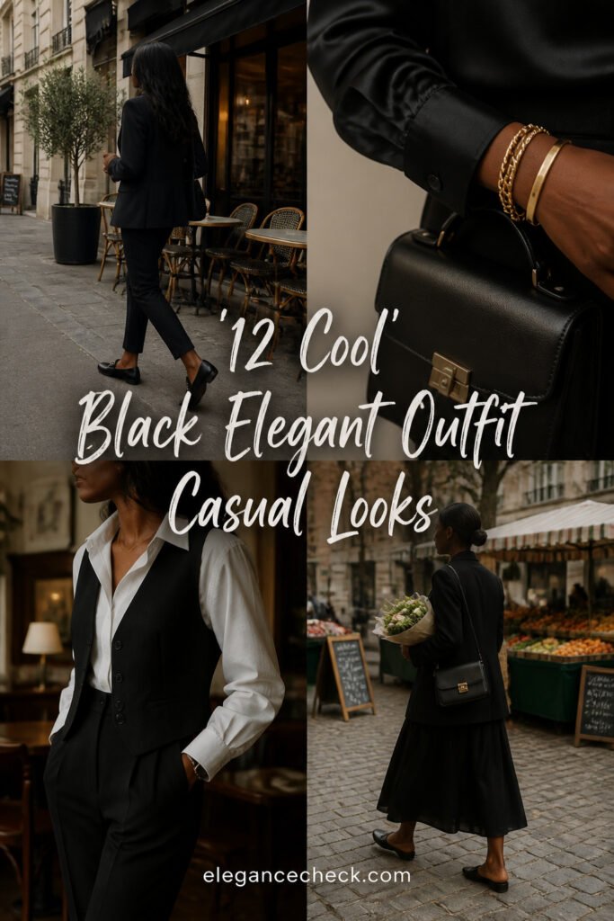 12 Cool Black Elegant Outfit Casual Looks for Every Occasion