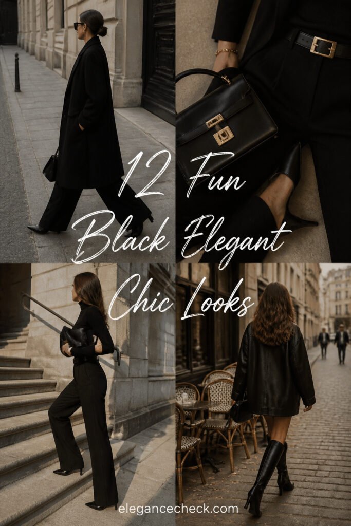 12 Fun Black Elegant Outfit Chic Looks for Small Budgets