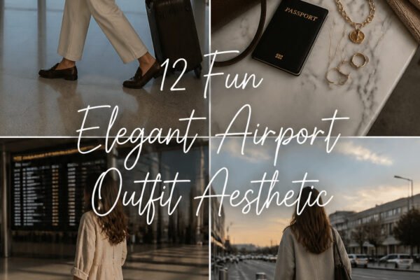 12 Fun Elegant Airport Outfit Aesthetic to Try This Year