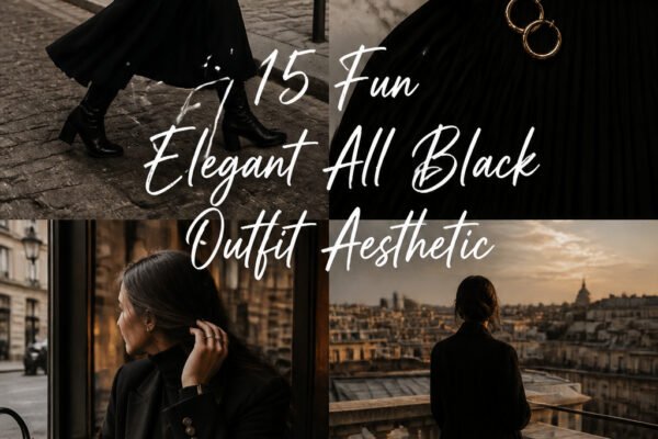 15 Fun Elegant All Black Outfit Aesthetic to Try This Year