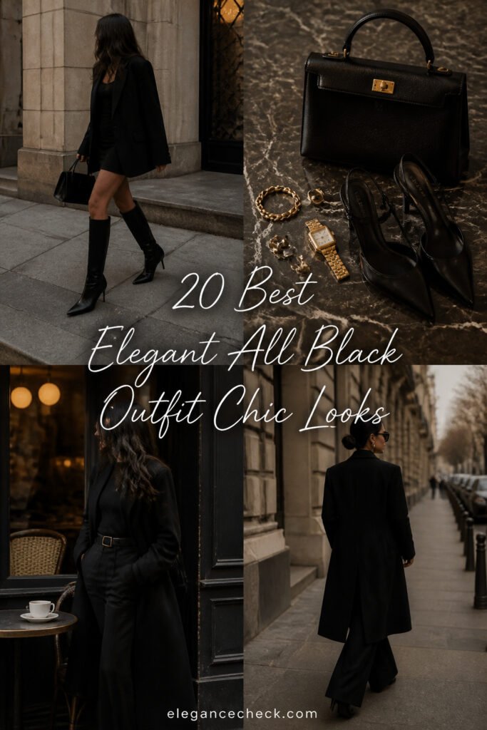 20 Best Elegant All Black Outfit Chic Looks
