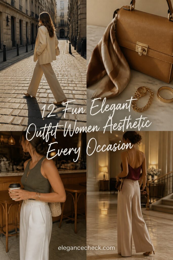 12 Fun Elegant Outfit Women Aesthetic for Every Occasion