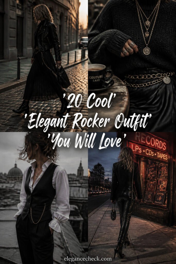 20 Cool Elegant Rocker Outfit Aesthetic You Will Love