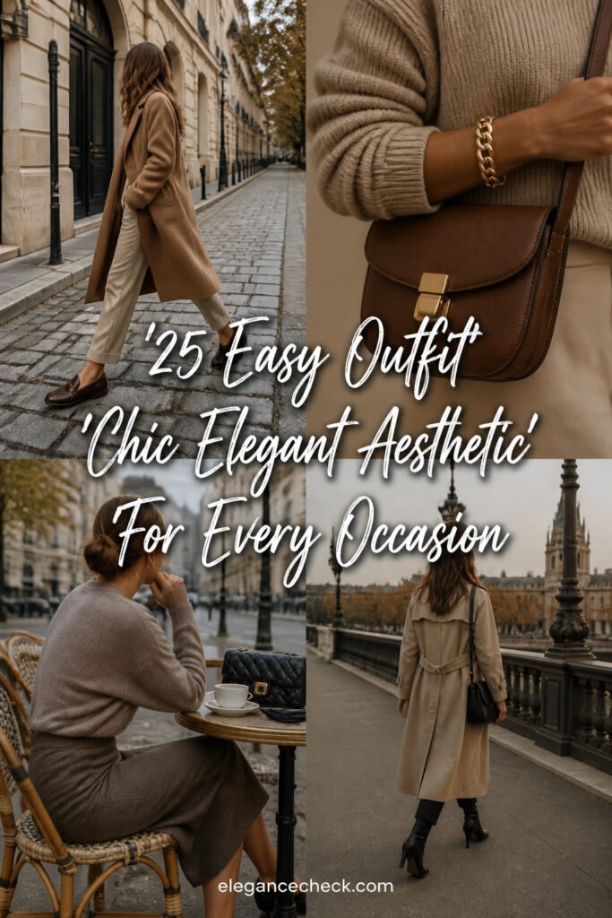 25 Easy Outfit Chic Elegant Aesthetic for Every Occasion