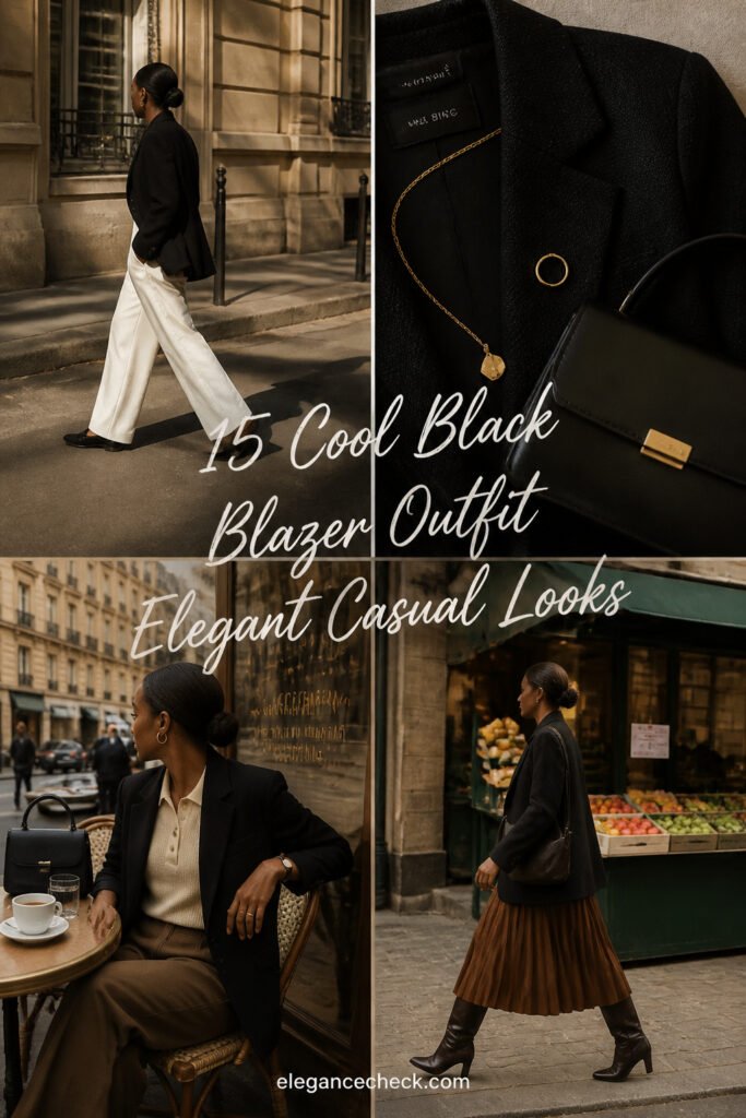 15 Cool Black Blazer Outfit Elegant Casual Looks
