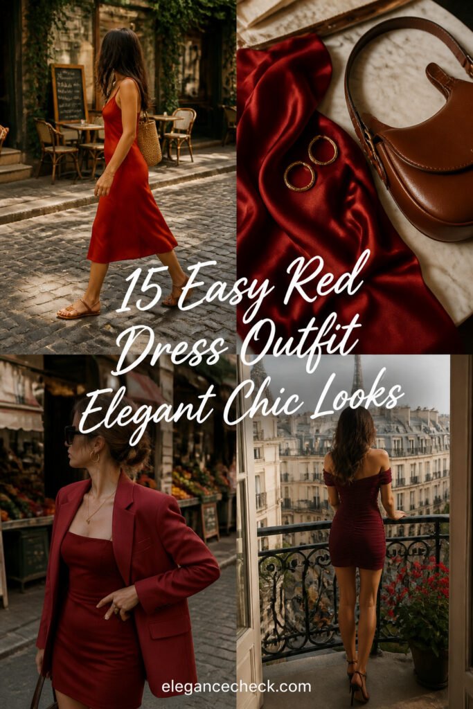 15 Easy Red Dress Outfit Elegant Chic Looks You Will Love