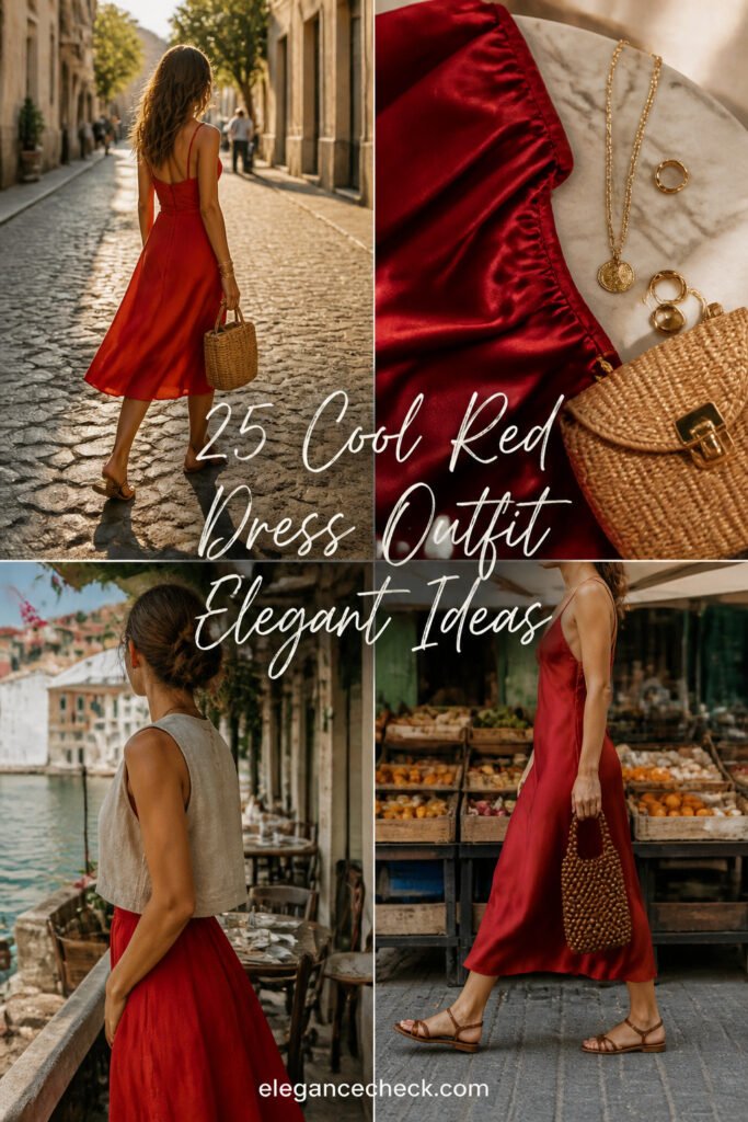 25 Cool Red Dress Outfit Elegant Ideas to Try This Year