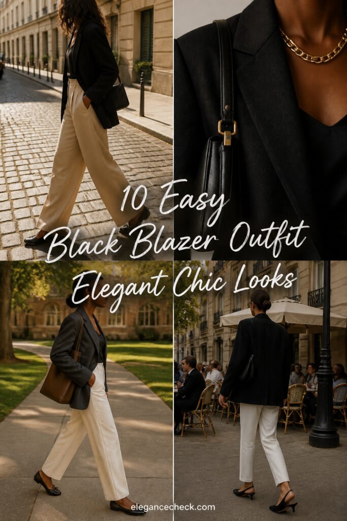10 Easy Black Blazer Outfit Elegant Chic Looks