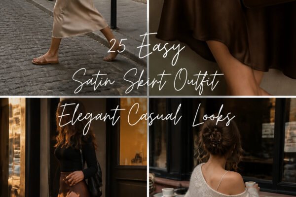 25 Easy Satin Skirt Outfit Elegant Casual Looks