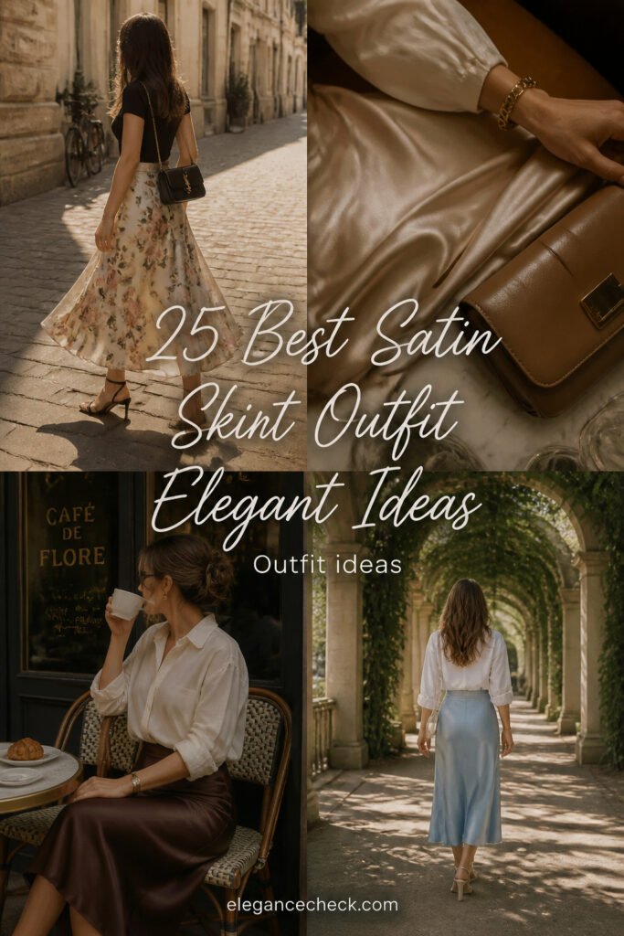 25 Best Satin Skirt Outfit Elegant Ideas for Beginners