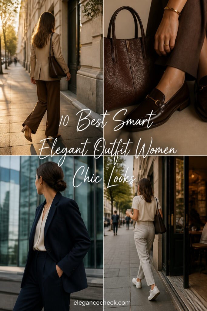 10 Best Smart Elegant Outfit Women Chic Looks